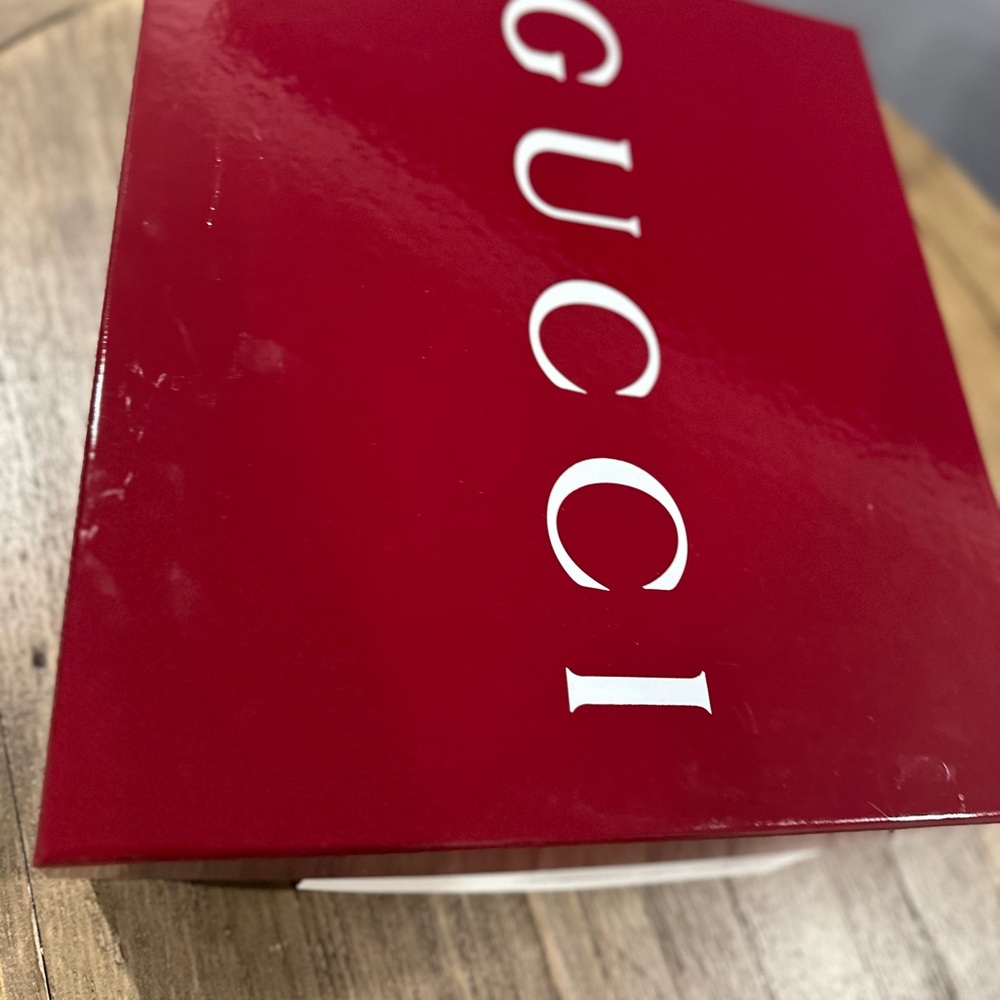 Authentic NWT Gucci Beige Monogram High-Top Boots - Picture 7 of 8